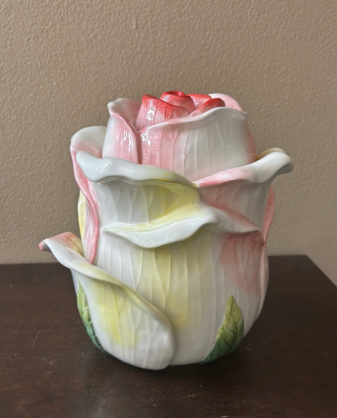 Beautiful Rose Shaped Cookie Jar New Spring Collection