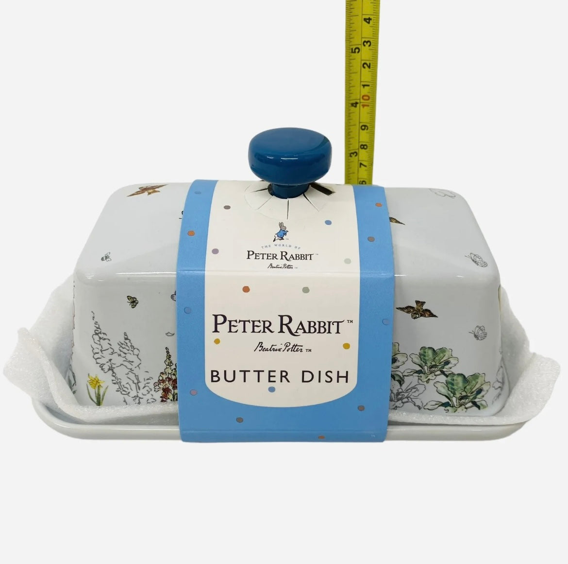 Beatrix Potter Peter Rabbit Butter Dish New