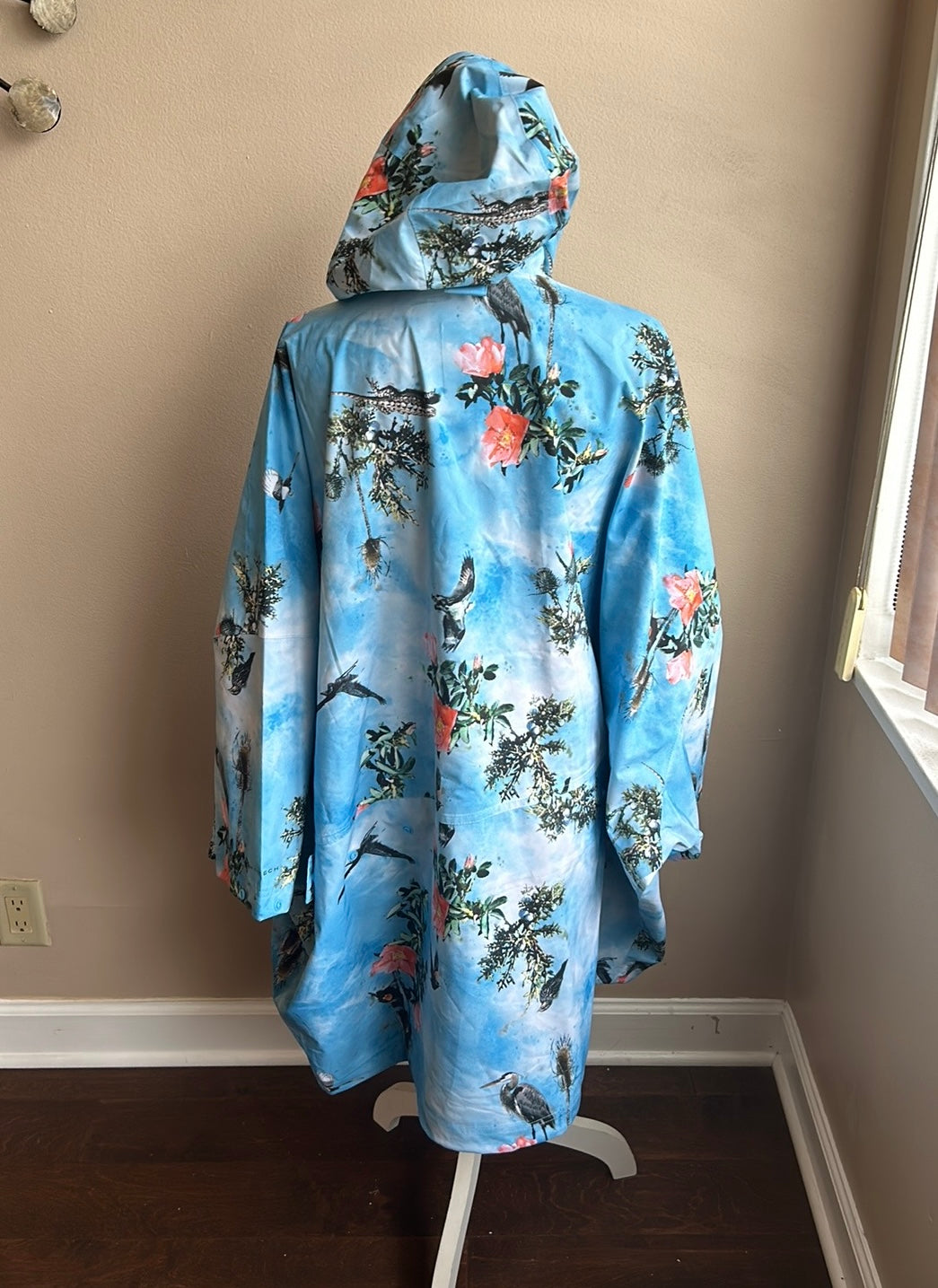 Columbia Deschutes Valley Unisex Rain Poncho Vista Blue Adult Sz 2XL New $150