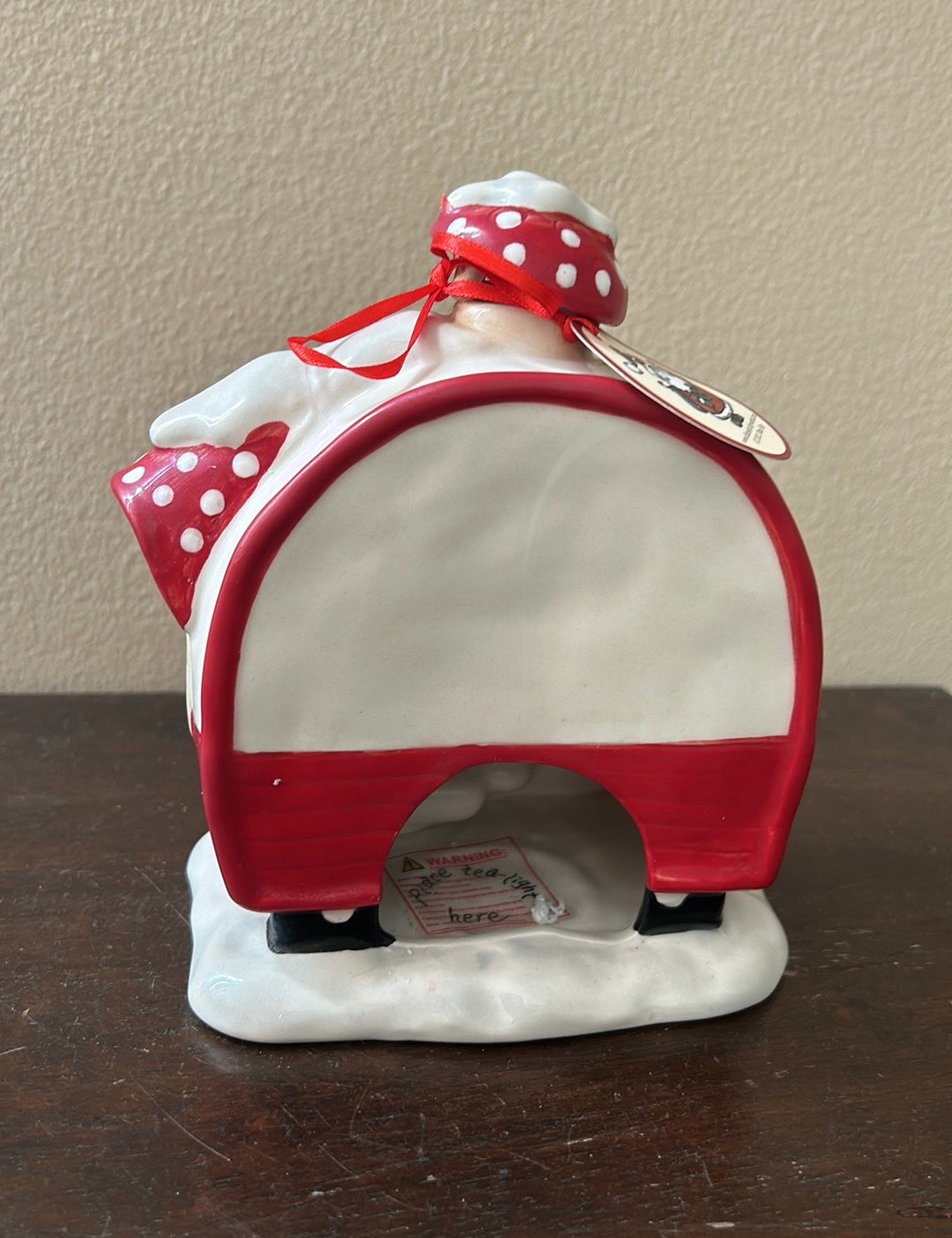 Blue Sky Clayworks Gnomeville Hot Chocolate Stand Candle House “Mushmallows” NWT