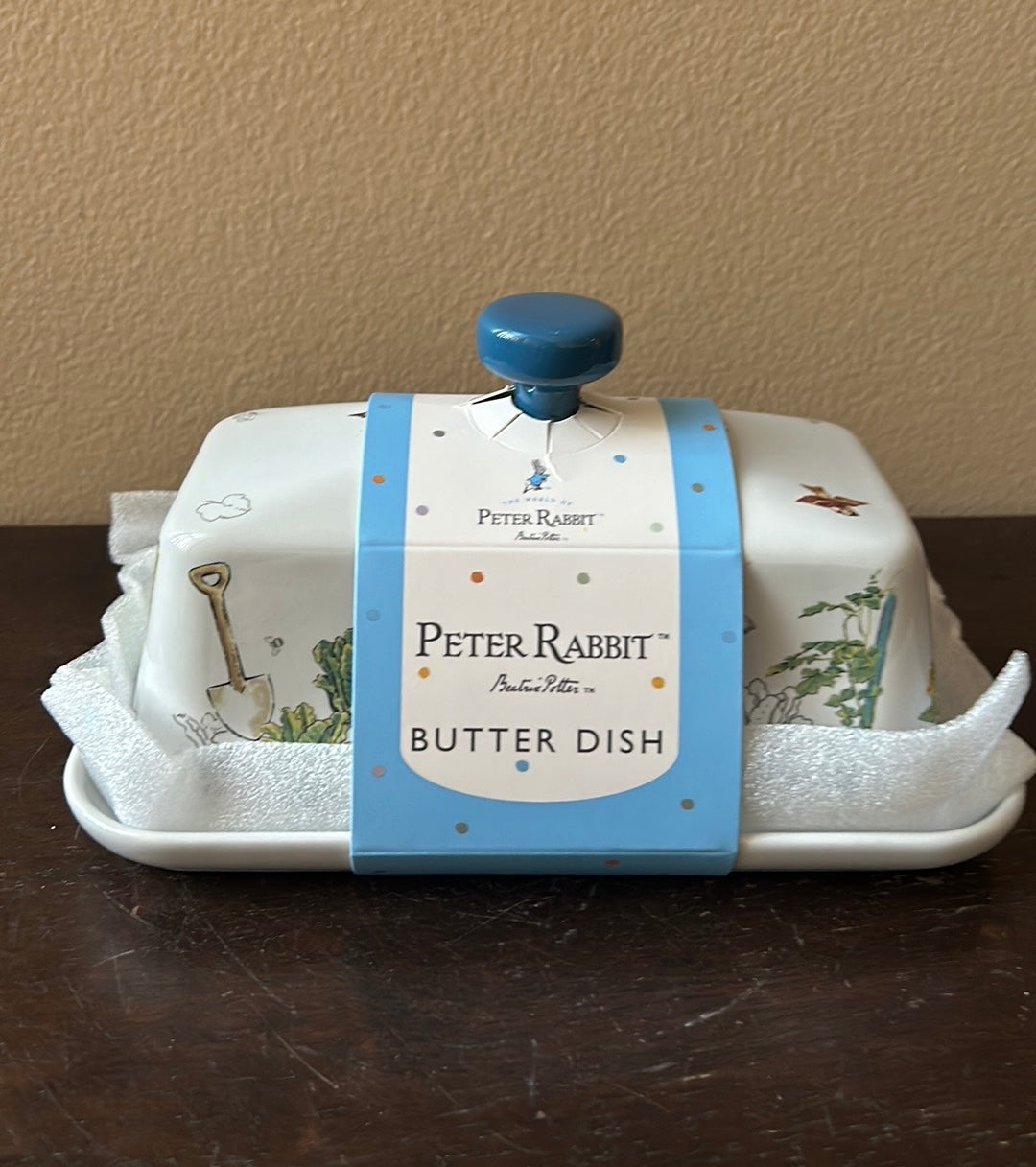 Beatrix Potter Peter Rabbit Butter Dish New