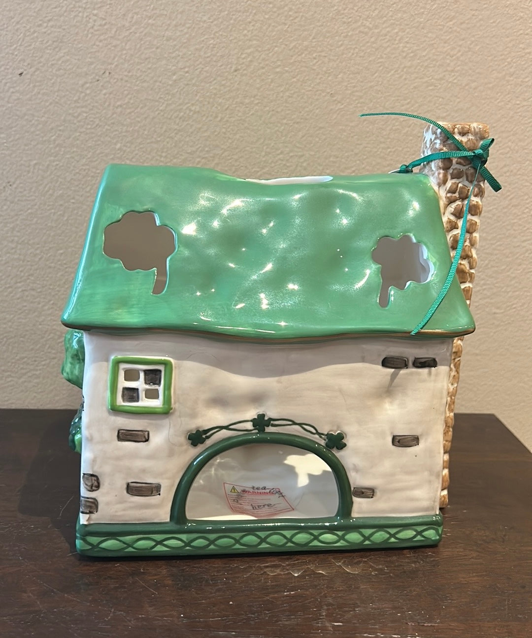 Blue Sky Clayworks Shamrock Cottage St Patricks Candle House Heather Goldminc