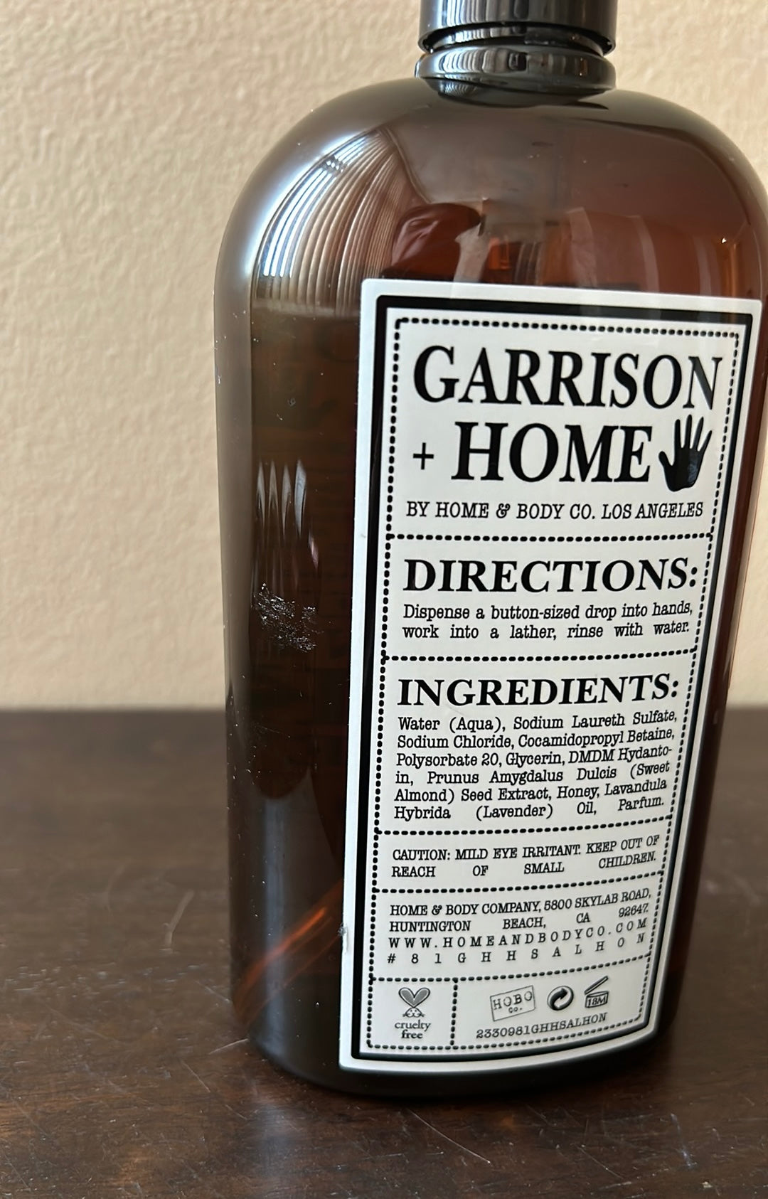 Garrison+ Home Almond Milk & Honey Hand Soap 28 fl New