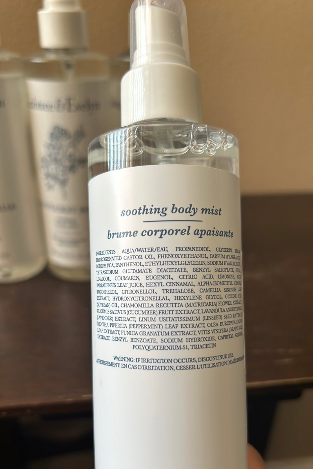 4 Crabtree & Evelyn Nantucket Briar Soothing Body Mist 8.1 oz