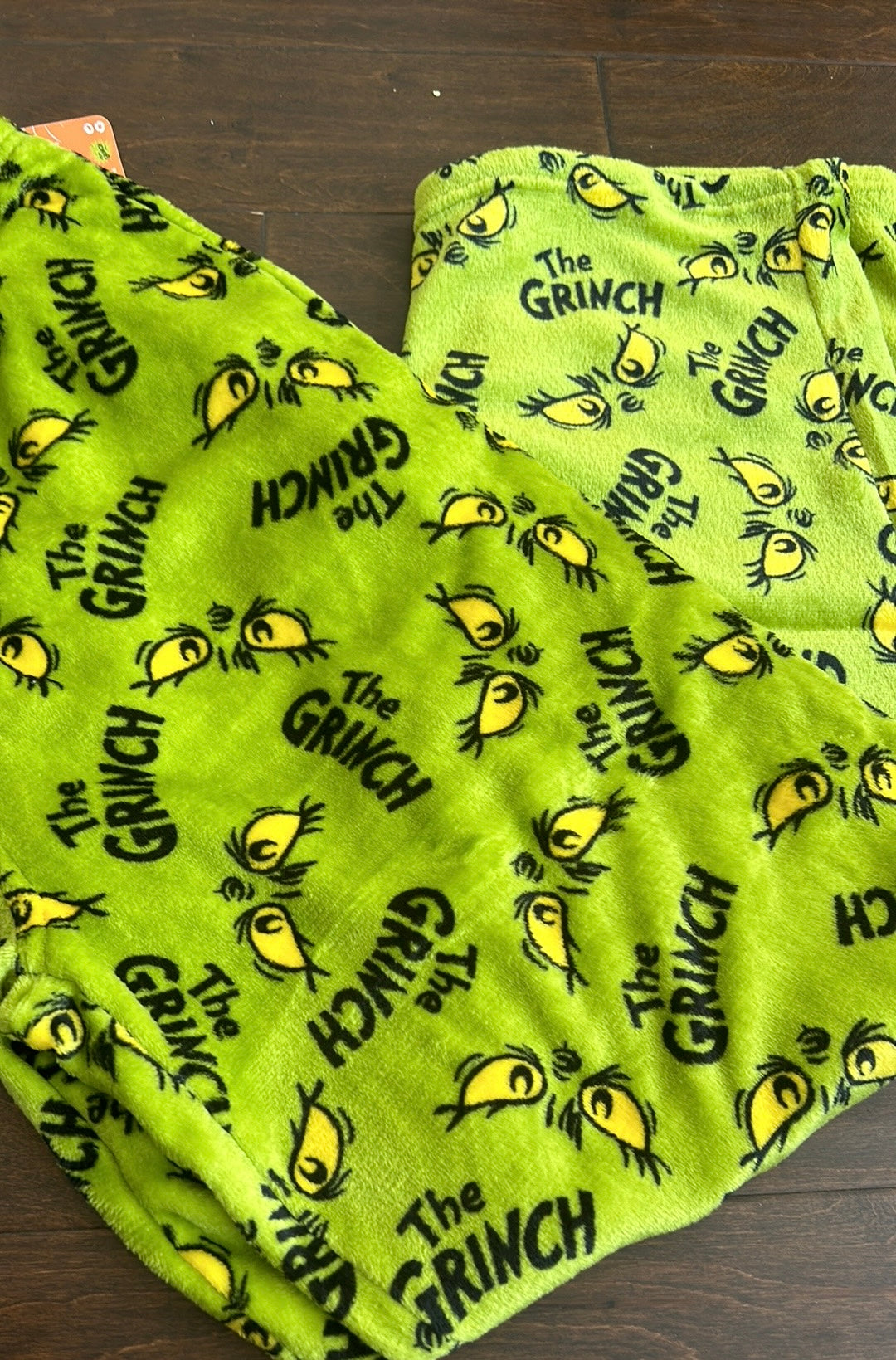 Grinch Mens Pajama Pants NWT Plush Halloween Green