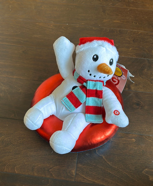 Animated Snowman Musical Plush Spins Gemmy Christmas Dashing Through The Snow