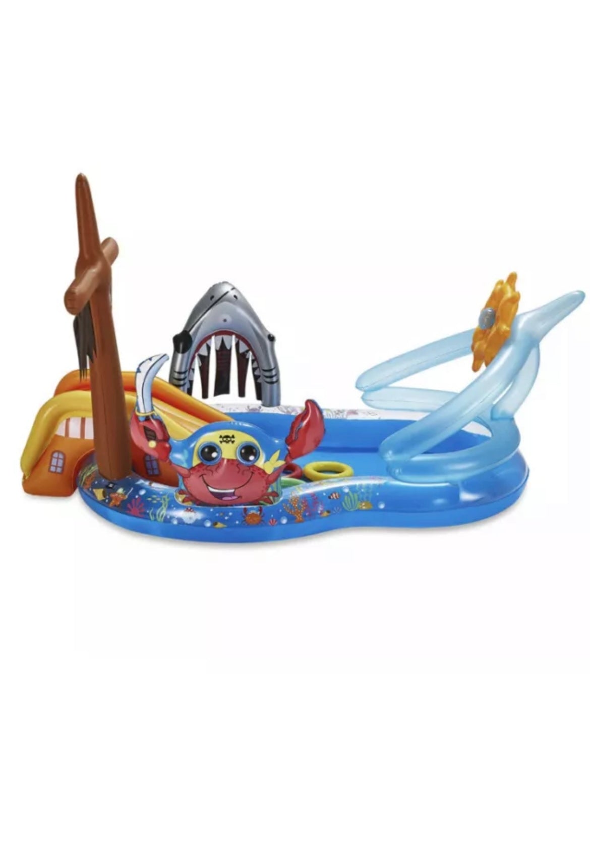 Summer Waves Pirate Ship Kids Swim Center Inflatable Swimming Pool