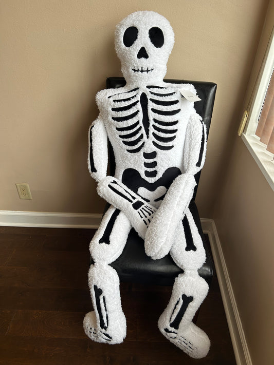 Isaac Mizrahi Plush Skeleton Pillow 5 Ft Halloween Decor TikTok Viral Local Pick