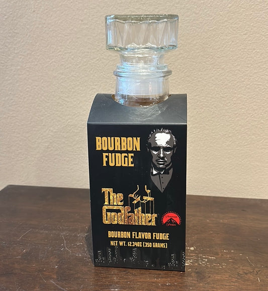 Bourbon Flavor Fudge Glass Decanter  Limited Edition Exp Apr 25 The Godfather