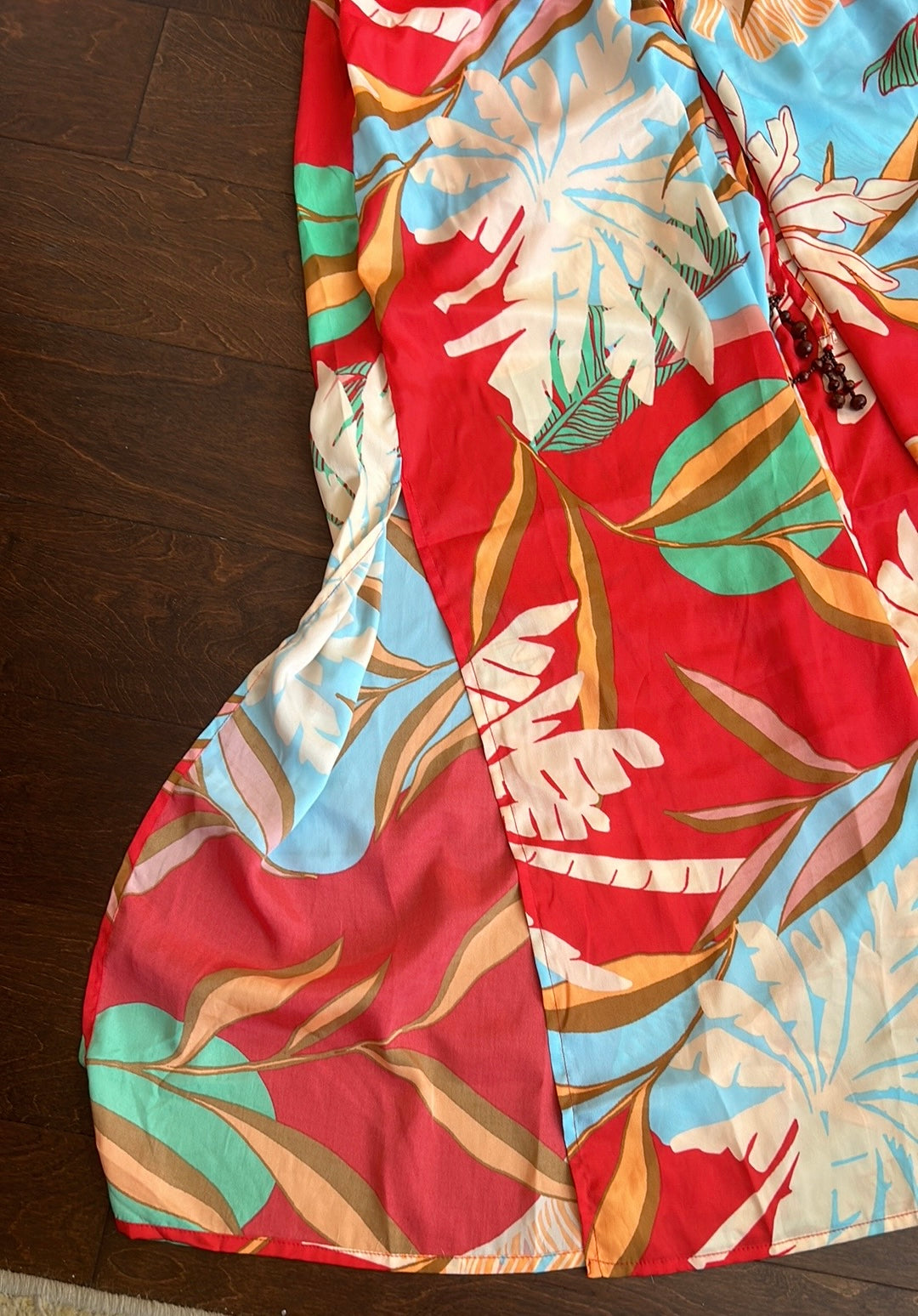 True Destinations Womens Swim Jumpsuit Sz XS Tropical Strapless Beach Coverup