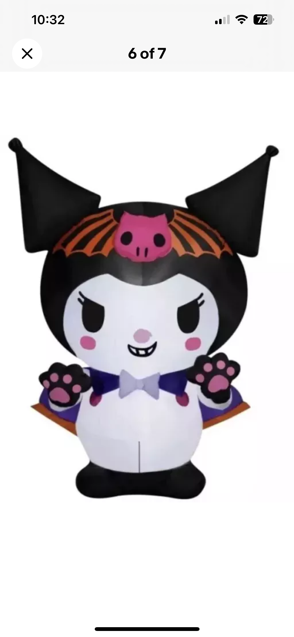 Hello Kitty & Friends Kuromi Airblown Inflatable Halloween Yard Decor NEW 2024