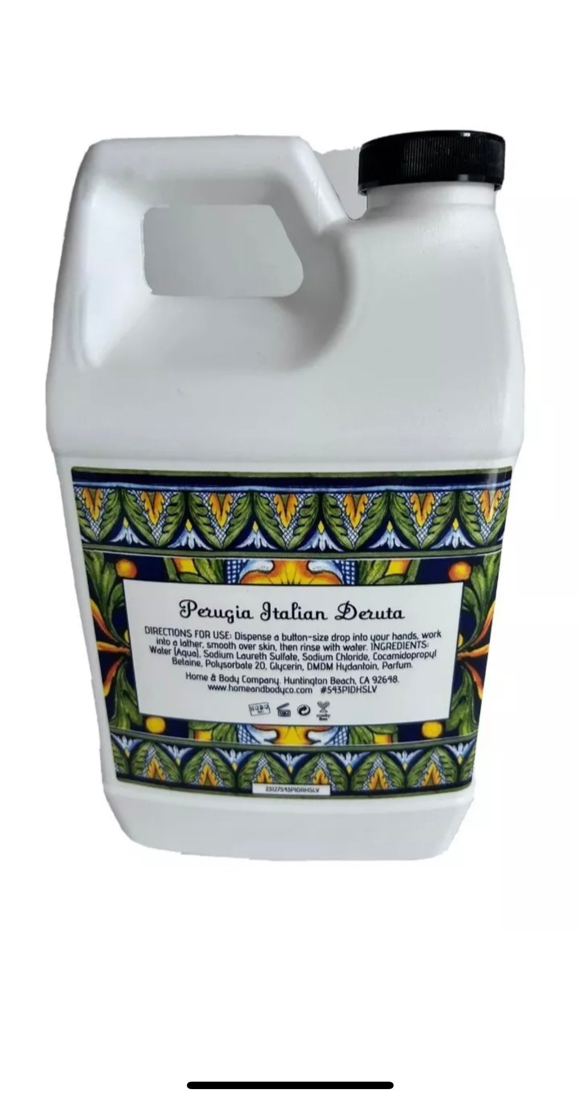 LEMON VERBENA PERUGIA ITALIAN DERUTA LIQUID HAND SOAP REFILL 64 OZ HOME BODY CO