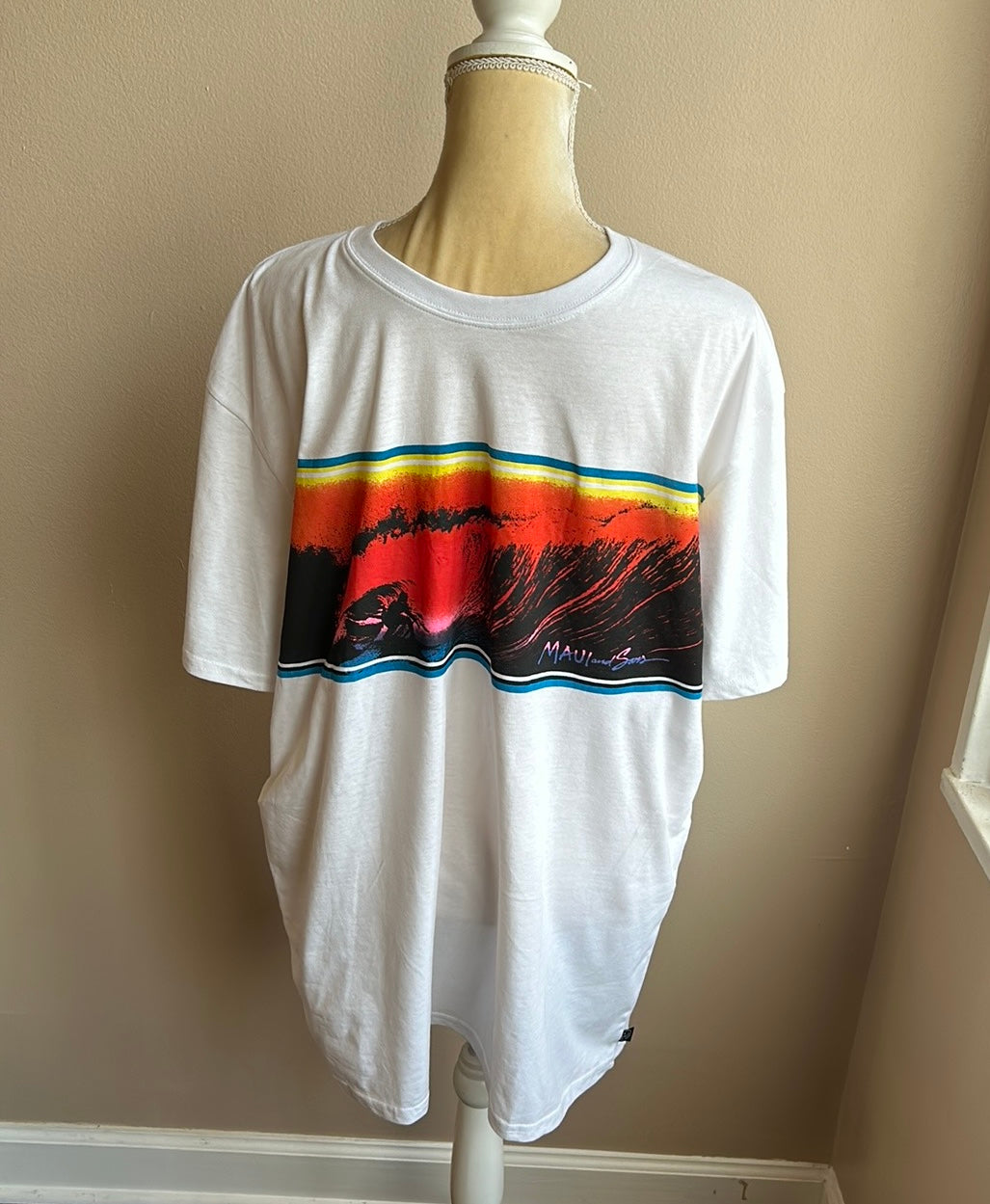 Maui And Sons Mens T Shirt Aloha Beach NWT Size XL  Surf Beach Hawaii