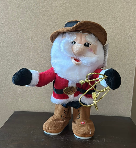 Gemmy Animated Cowboy Santa Western Sings Dances “Old Town Road” New Christmas