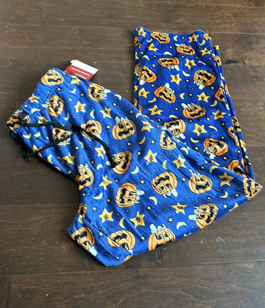 Peanuts Mens Halloween Mummy Snoopy Print Bats Pajama Pants New Velvet