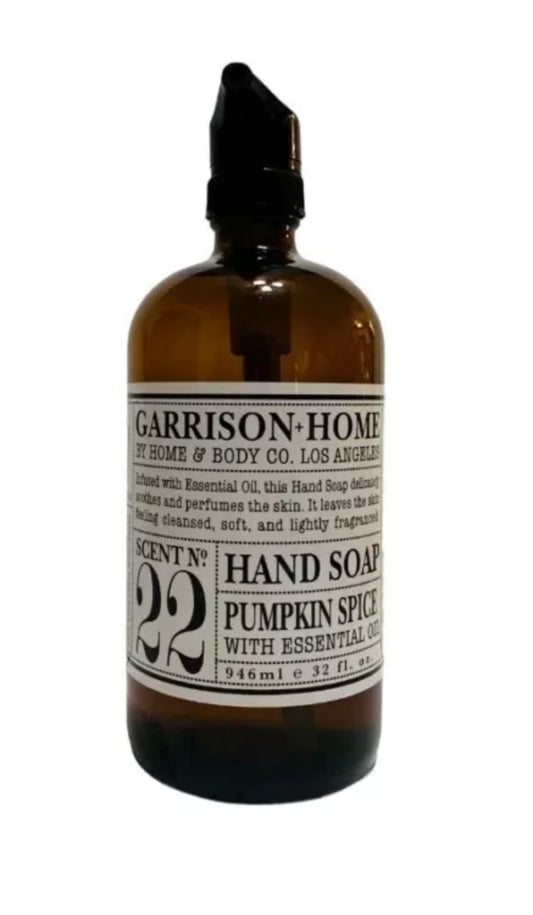Pumpkin Spice Garrison Home & Body Co Hand Soap JUMBO SIZE Pump 32 oz