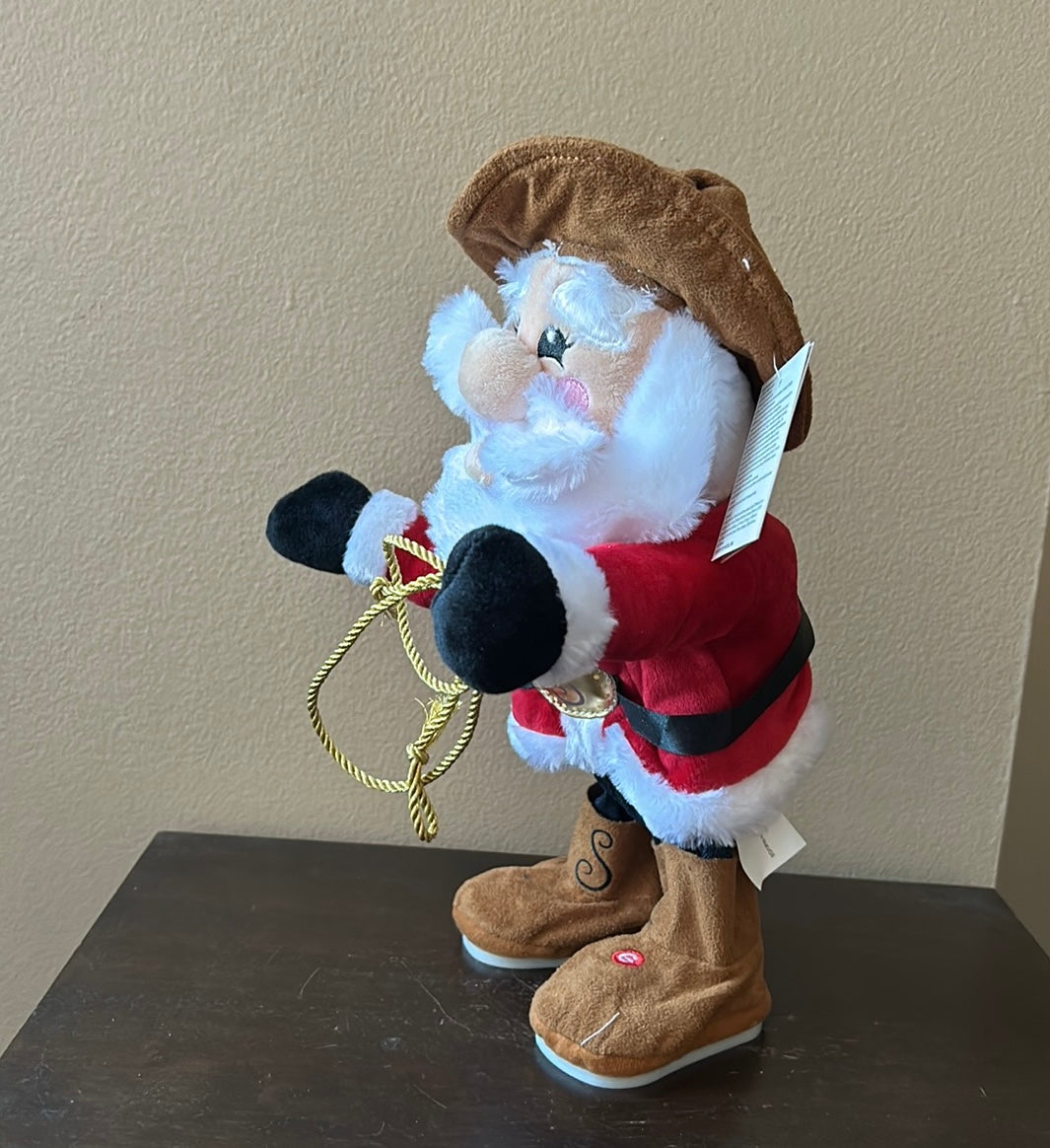Gemmy Animated Cowboy Santa Western Sings Dances “Old Town Road” New Christmas