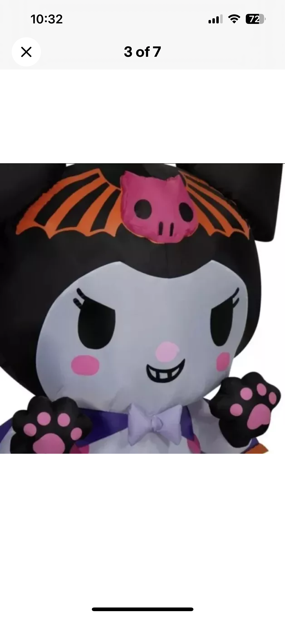 Hello Kitty & Friends Kuromi Airblown Inflatable Halloween Yard Decor NEW 2024