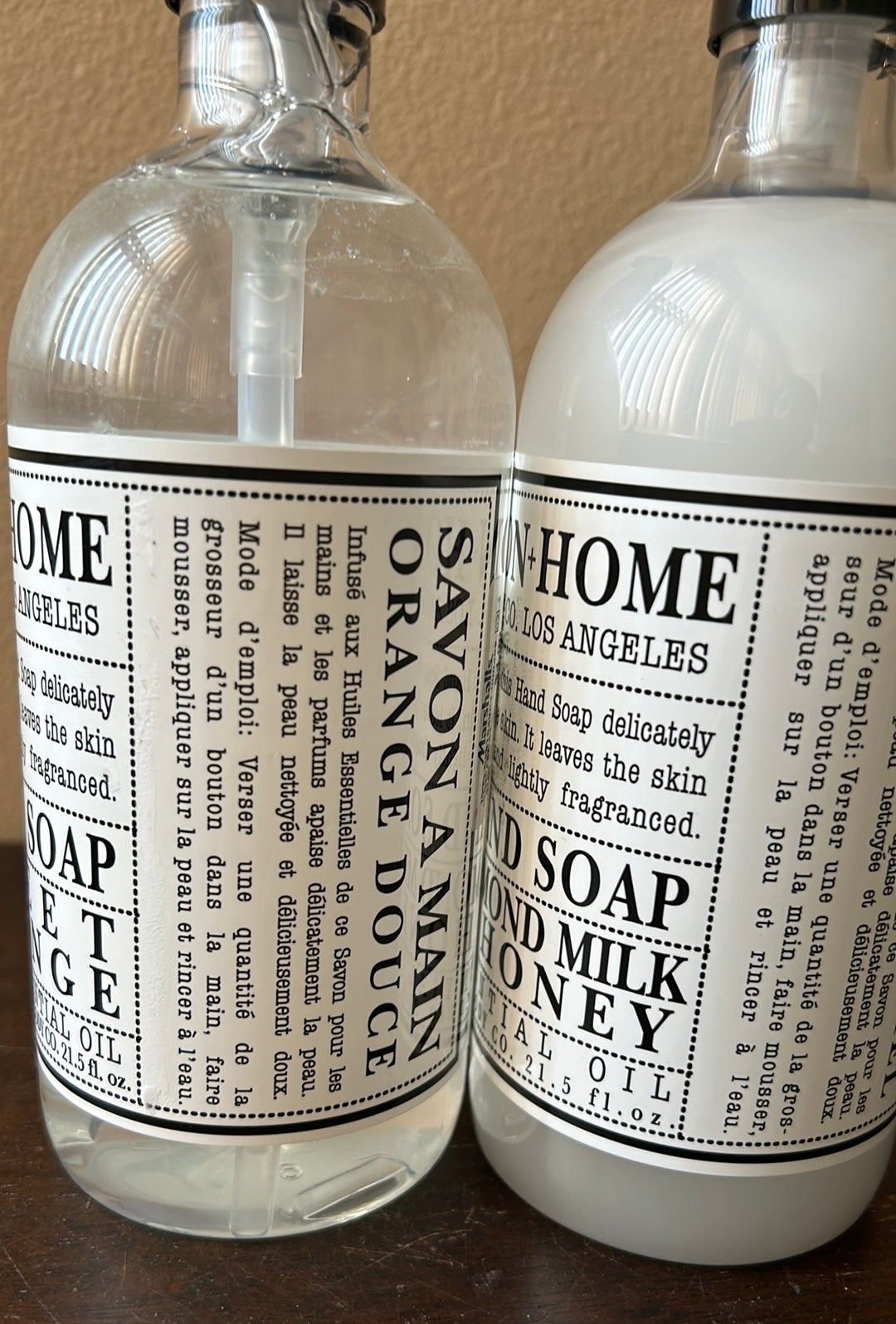 2 Garrison + Home & Body Co HAND SOAP ALMOND MILK & HONEY/ Sweet Orange 21.5 Oz