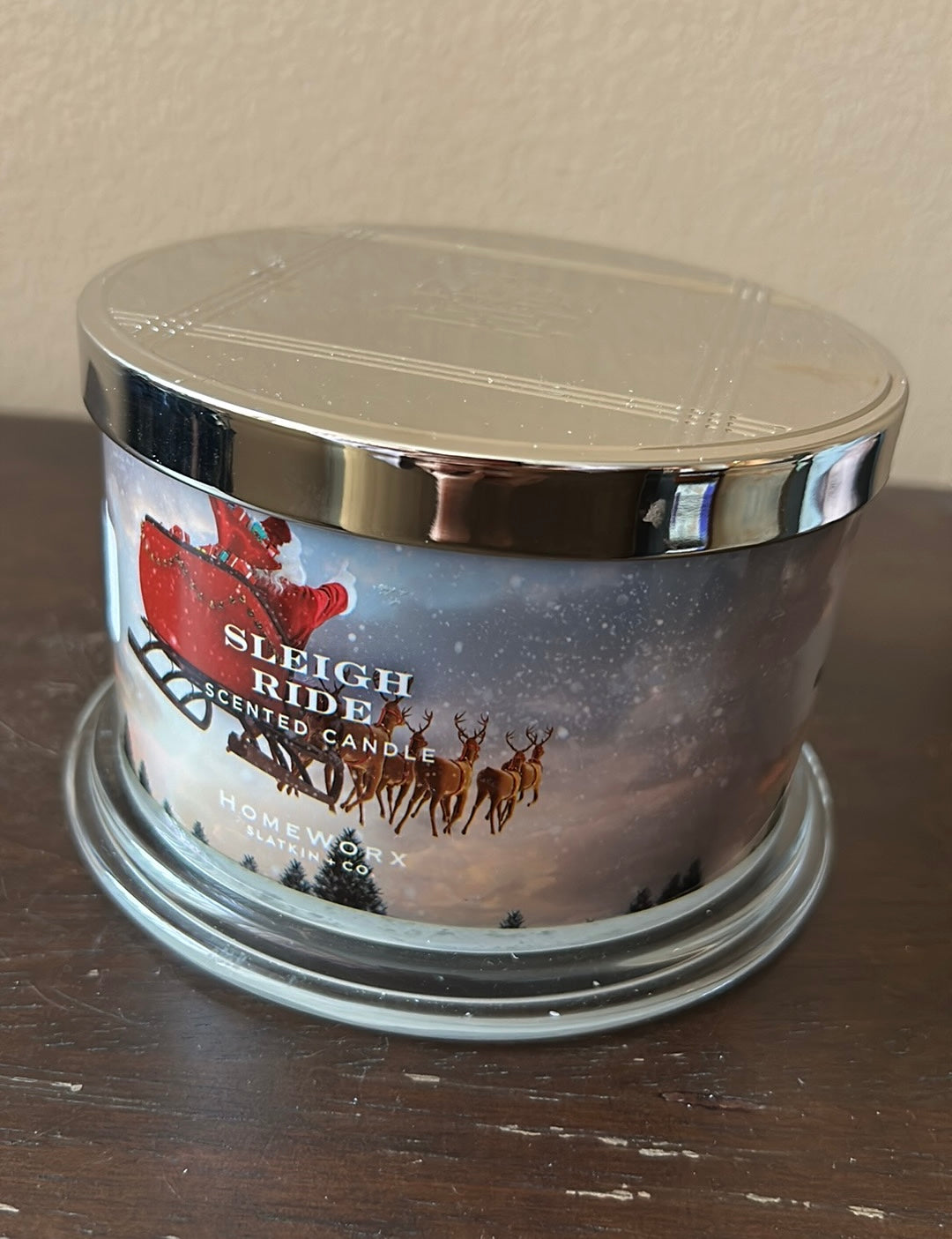 Homeworx By Slatkin & Co Sleigh Ride Christmas Candle Essential Oils 18 Oz
