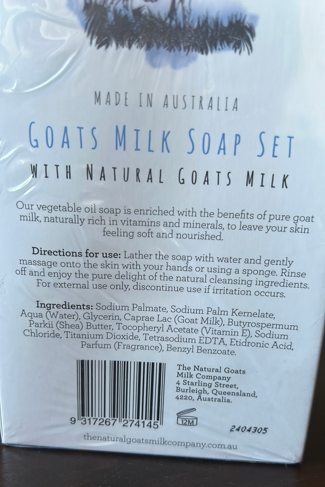 8x The Natural Goats Milk Company Goats Milk Bar Soap Made in Australia NEW