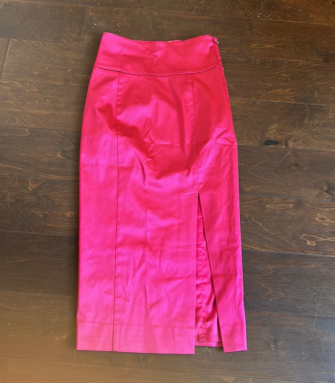 Guess By Marciano Womens  Skirt Sz 0 Red Formal Front Slit Pencil