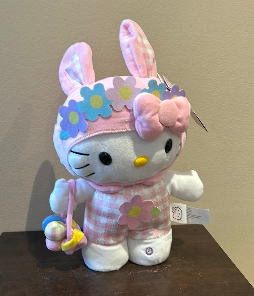 Sanrio Hello Kitty Easter Bunny Side Stepper Plush-NEW