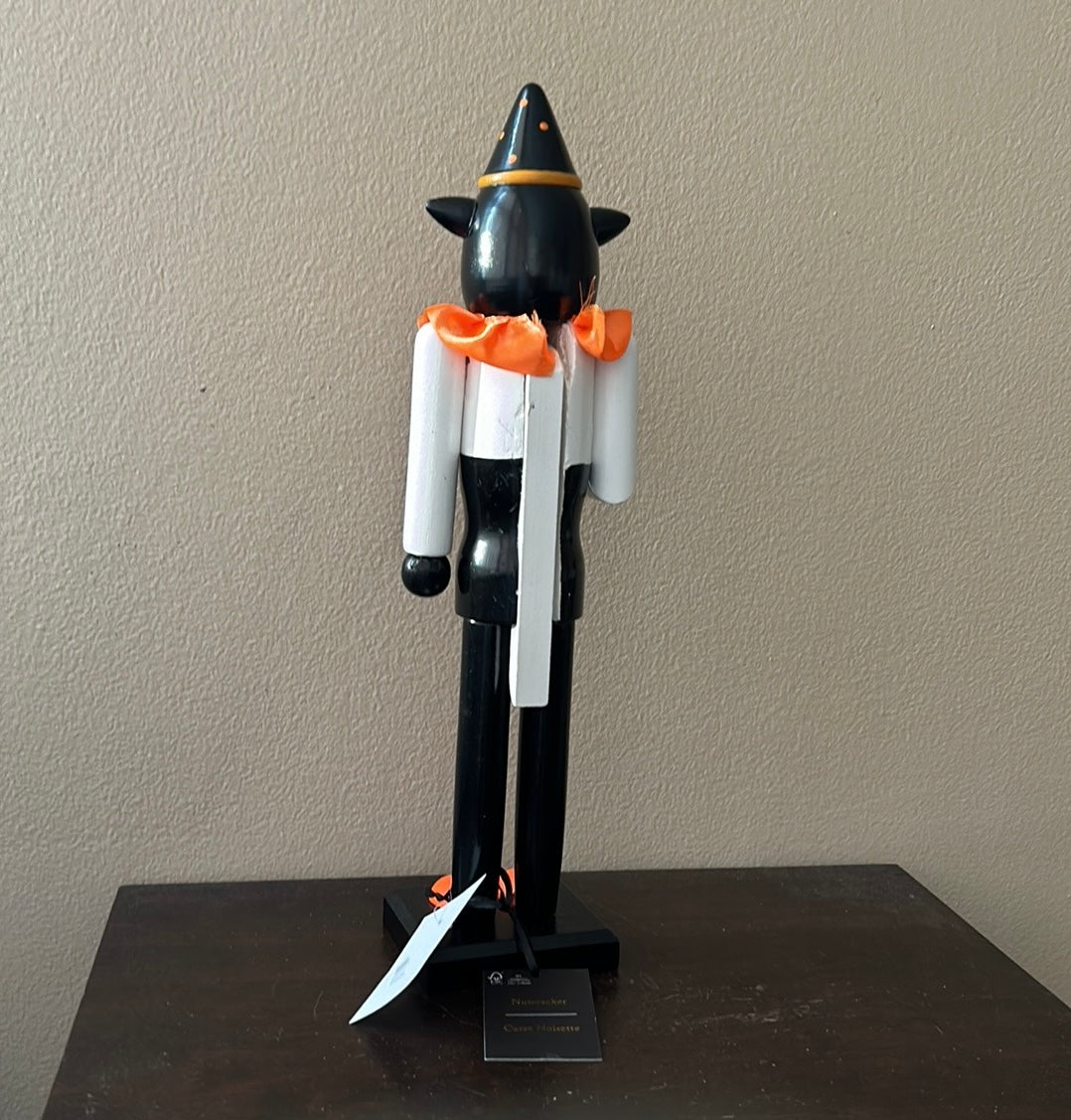 HALLOWEEN  NUTCRACKER 15" BLACK CAT By Cynthia Rowley