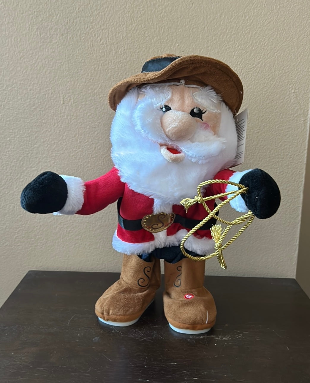 Gemmy Animated Cowboy Santa Western Sings Dances “Old Town Road” New Christmas