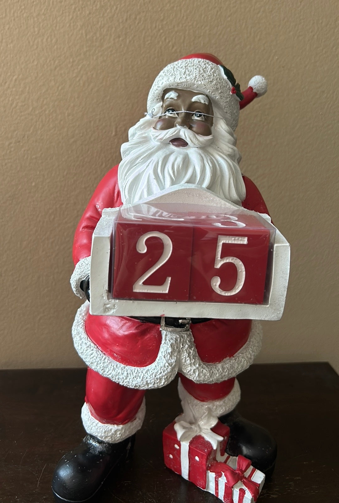 Martha Stewart Santa Claus With Countdown Calendar African American