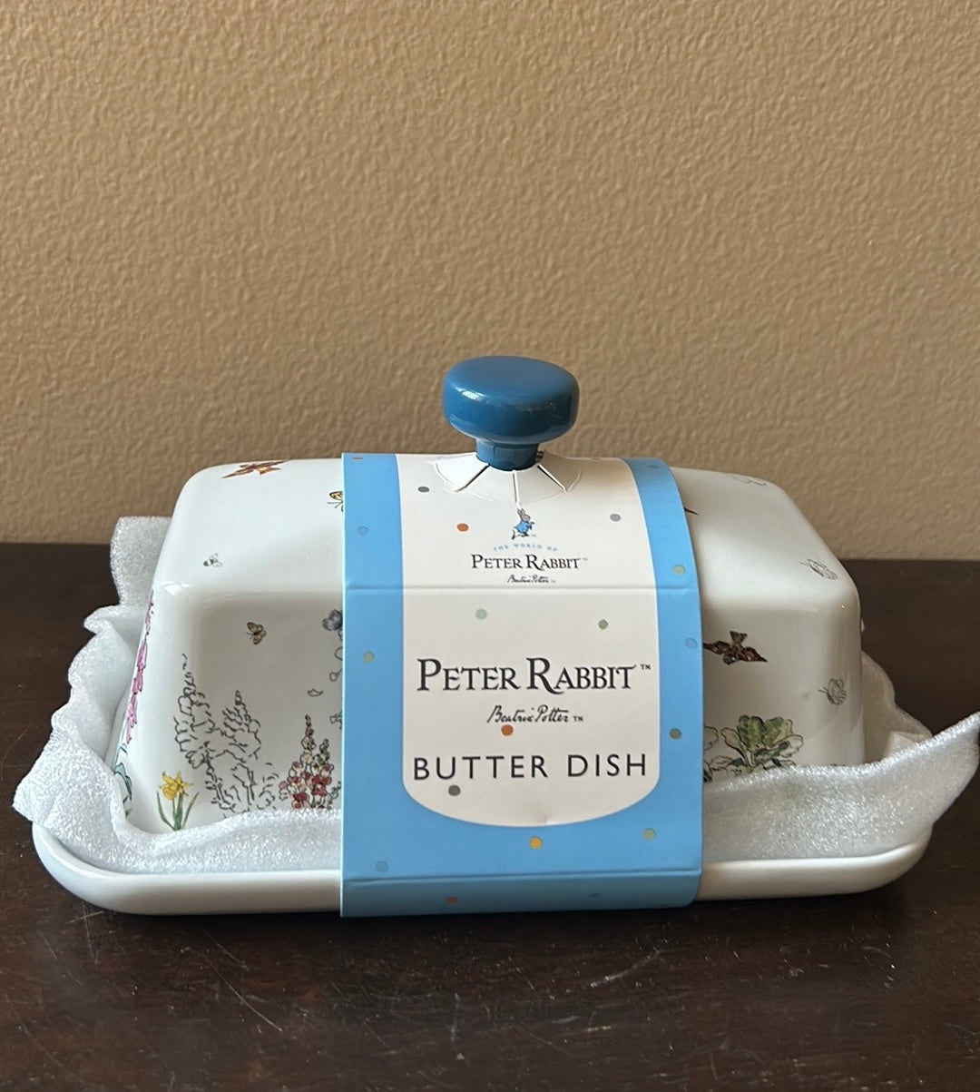 Beatrix Potter Peter Rabbit Butter Dish New