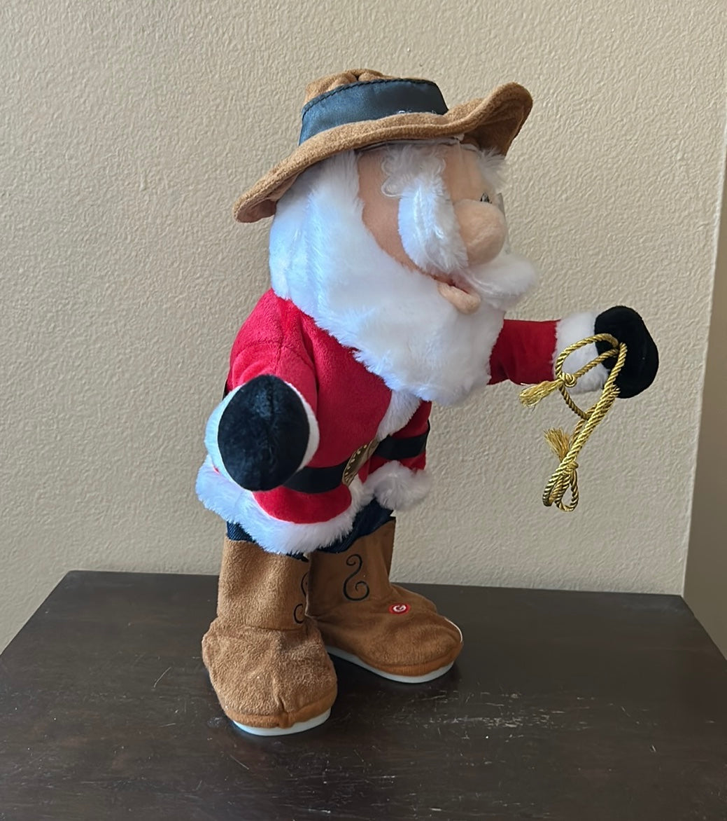 Gemmy Animated Cowboy Santa Western Sings Dances “Old Town Road” New Christmas