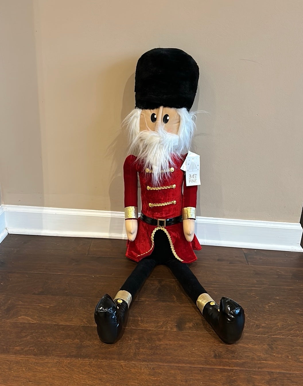 34th & Pine Posable Nutcracker New Christmas Decor 45” Tall Large Shelf Sitter