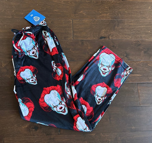 New Mens Pajama Pants Joker Print Halloween Sz L