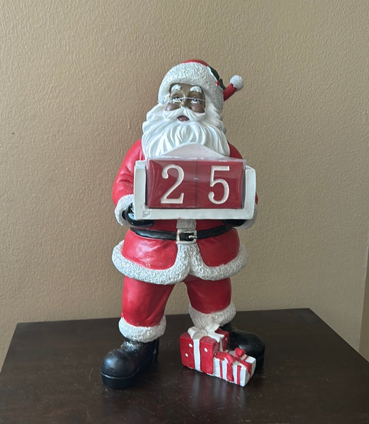 Martha Stewart Santa Claus With Countdown Calendar African American