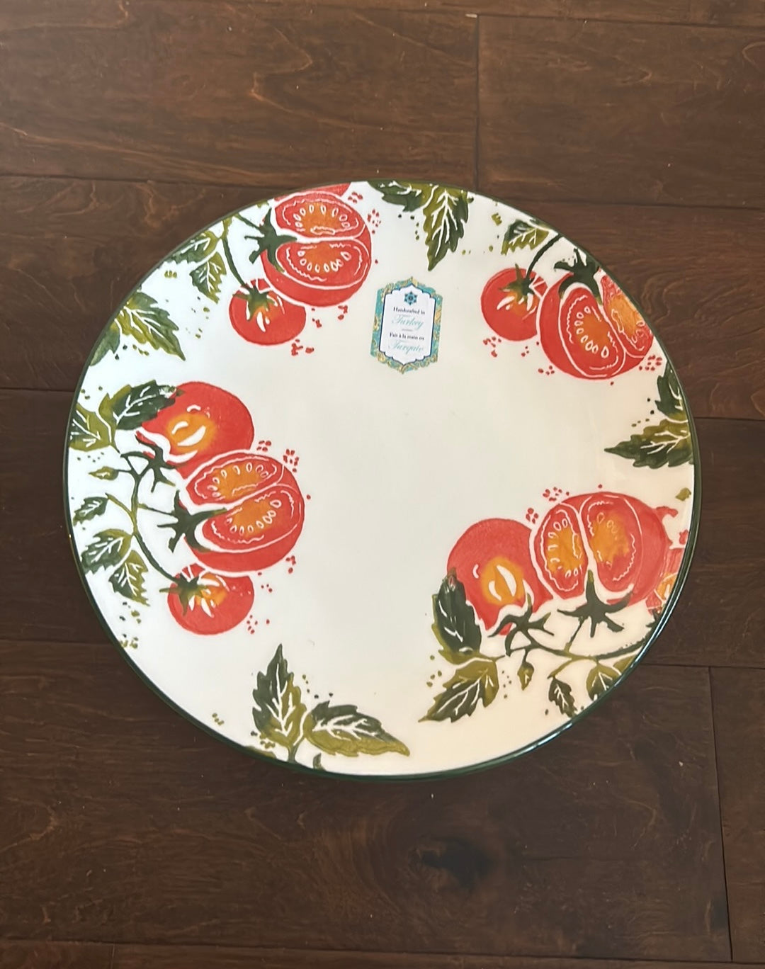 4 Papart Hand Painted In Turkey Tomatoes Dinner Plates Italian Theme