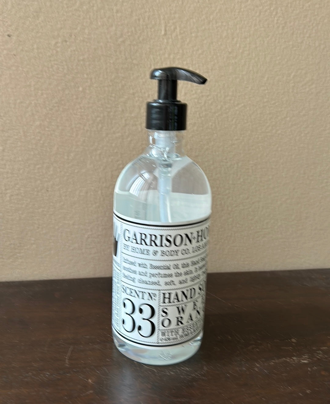 Garrison + Home Hand Soap Sweet Orange Scent No 33 21.5 fl oz each