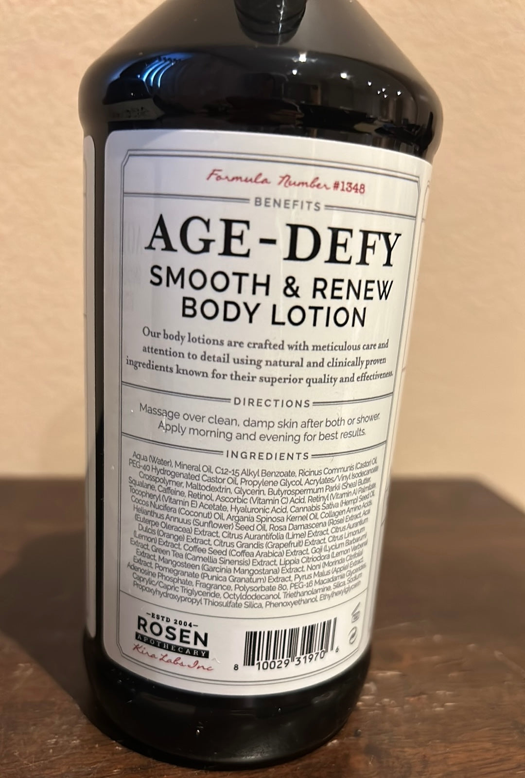 2 ROSEN APOTHECARY ~RETINOL AGE DEFY Smooth Renew BODY LOTION Shea Butter 480ml