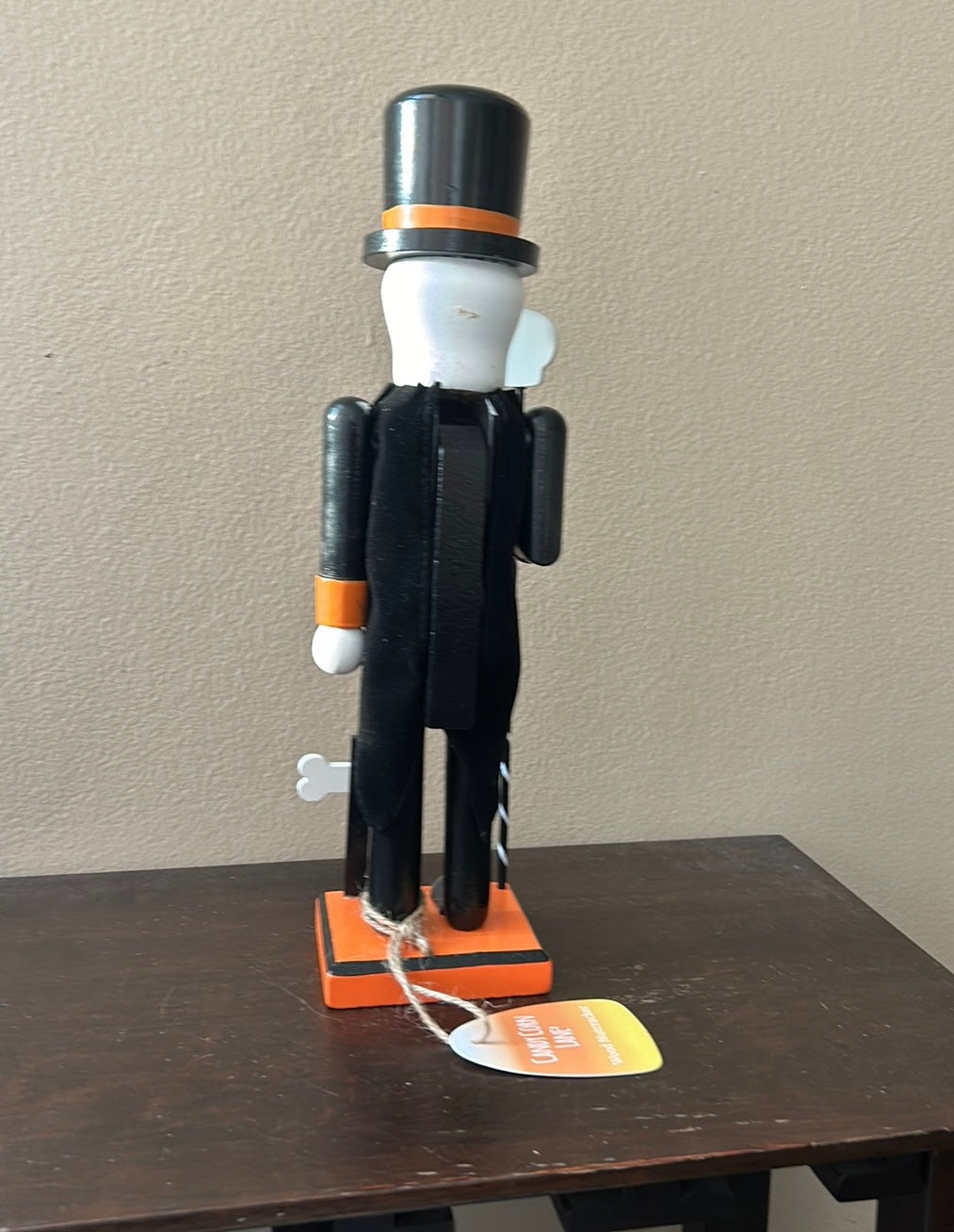 Candy Corn Lane Skeleton Nutcracker Halloween 14” RIP